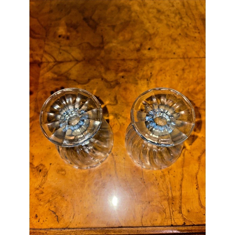 Blue Glass Egg Cup Target Bullseye Easter Spring Decor